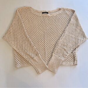 Express Cream Knit Sweater